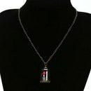 Luminous Flowers Necklace Fashion Drift Bottle Luminous Glass Pendant
