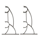 2pcs Double Metal Curtain Rod Holder for 25mm Rod - Deep Coffee