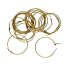 40pcs Brass Metal Earring Hoop Beading Components Jewelry Finding Making 2"