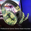 3.5mm Wired Gaming Headset Camouflage Over Ear Headphones with Microphone A