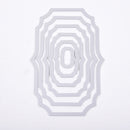6pcs/set DIY Rectangle Metal Cutting Dies Stencil Scrapbook Paper Card Em Dxyc