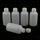5x Plastic Empty Mouth Graduated Lab Chemical Container Reagent Bottle 250ml