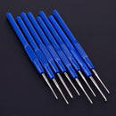 8pcs Small Crochet Hooks Needles Stitches Knitting Craft Case Crochet Handle Set