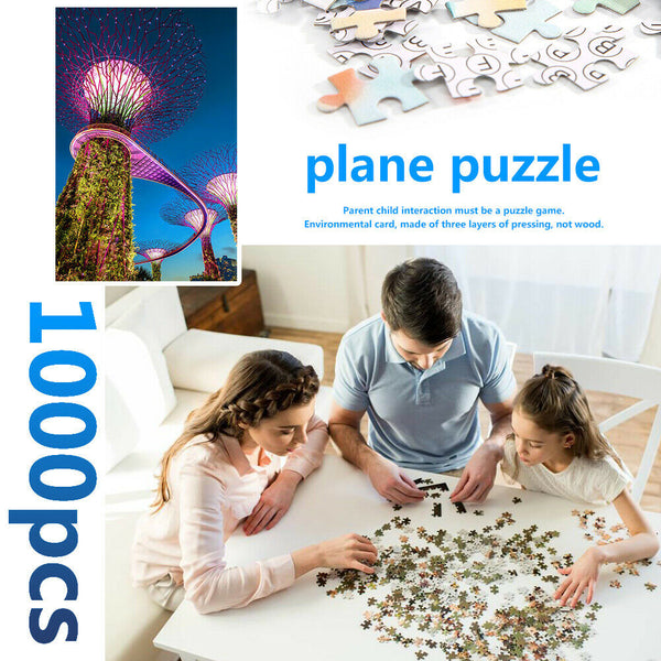 1000 Pieces Adults Kids Paper Jigsaw Puzzles Romantic Tree Assembling Craft