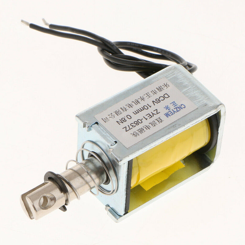 Push Pull DC Spring Plunger Solenoid Electromagnet 6V 10mm 0.8N,suitable for