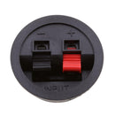 4pcs Round Recessed Sub Speaker Box Terminal Binding Post Round Spring Clip