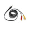3.5mm jack plug to 3 RCA plugs Male To Male Audio Video AV Adapter Cable 1.5M JR