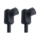 2x C13 Power Plug Right Angle IEC 320 C13 Female Wire Adapter
