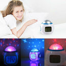 Kids Room Sky Star Night Light LED Projection Lamp Music Alarm Clock Calendar