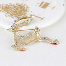 Christmas Sika Deer Brooch Rhinestone Badges Men Women Jacket Lapel Pins