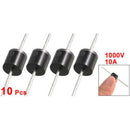 10 Pcs Molded Plastic Case 1000V 10A Rectifier Diodes 10A10 R6J6
