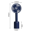 Handheld Fan Small Oscillating Personal Cooling Fan With Base And Built-In