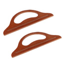 2pcs Wooden Handbag Handle Holder Bag Accessories for Purse Making
