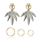 5PCS Geometric Leaf Drop Dangle Earrings Ear Stud Earrings Set Women Jewelry JR