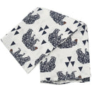 Black bear printing muslin Baby Cotton Swaddling bag Infant Newborns