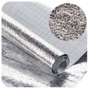 Aluminum foil Self Adhesive Xmas   Kitchen Shelf Liner Contact Paper M&