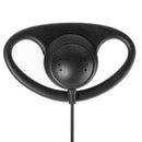 2 Pin D-Shape Earpiece w/ PTT Mic for Baofeng Kenwood Walkie-talkie (PVC) A