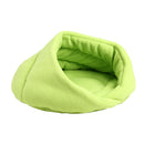 Warm Fleece Pet Sleeping Bag Nest Soft Kennel Cats Dog Bed House (Green XS) A