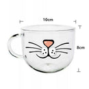 540Ml Novelty Glass Cup Mugs Coffee Tea Milk Breakfast Mug Creative Gifts B S5S1