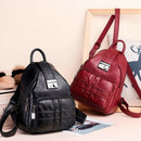 Simple Casual Backpack Soft Leather Anti-Theft Travel Simple Casual Soft Le