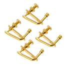 4pcs Golden Plated Violin String Fine Tuner Adjuster Part for 4/4 3/4 Violin