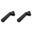 2 Pack Double Wheel Knurling Tool Straight Linear Black Steel Knurl Tool