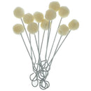 50 Pieces Wool Daubers Ball Brush Leather Dye Dauber Dyeing Applicator with D6E5