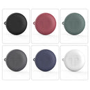 Silicone Solid Green Earphone Case w/ Carbiner Earbuds Bag for Huawei Freebuds 3