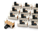 20x 6mm High Side Knob 6 Pin 2 Position DPDT Slide Switch 0.5A 50VAC SK22H03 MO