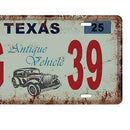 Texas Car License Retro Metal Tin Sign Plaque Picture Bar Pub Man Cave