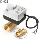 Ac220V Dn25 2 Way 3 Wires Motorized Ball Valve Electric Actuator With Manua