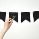 Wooden Chalkboard Pennant Flag DIY Banner Garland Decoration Photo Prop
