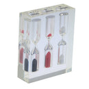 Clear Acrylic Sand Glass Hourglass Timer 1+2+3 Min Tea/Cafe Children Gifts