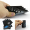 Portable Board Game, Black Waterproof Mini Poker Card Playing Cards Plastic