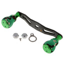 Carbon Fiber Fishing Reel Handle with EVA Knob for Baitcasting Reels, Green