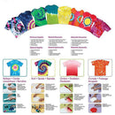 12 Paint Set Bottles Tulip One Step Tie Dye Set Vibrant Fabric Textile Permanent