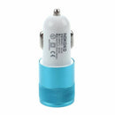 Aluminum Car LED Universal 12V To 5V 2 USB Charger For iphone6 6Plus Cellph