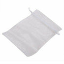50 * Organza Gift Bag Yarn Case - White T4N4
