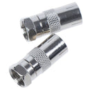 2Pcs F Type Male Plug Connector Socket to RF Coax TV Aerial Female RF AdaptersOZ