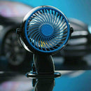 Mini Fan Blue Portable USB Fan Double Leaf Desktop Fan Ultra Quiet Summer Cooler