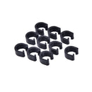 30pcs Black  Bicycle  C-Clips Buckle Hose Brake Gear Cable Housing Guide WY.AU