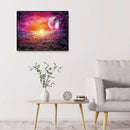 5D DIY Full Round Drill Diamond Painting Novelty Moon Path Cross Stitch
