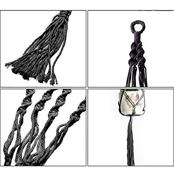 Plant-Linked Indoor And Outdoor Hanging Flowerpot Basket Cotton Rope, Garla