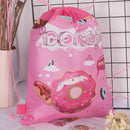 Donut Pattern Drawstring Bag Travel Storage Bag Backpacks Kids Birthday Gif%!