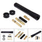 Universal 3" 8CM Black Carbon Fiber Screw Kit Aluminum Car Short Radio Antenna