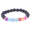 8MM Healing Beaded Bracelet Natural Lava Stone Diffuser Bracelet Jewelry G SE