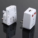 Universal Power Adapter Travel AC Plug with USB Charging Port for US EU UK HOT