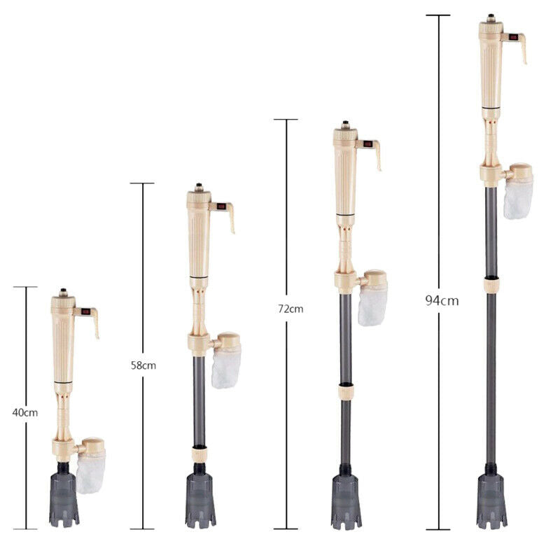 New 1Pc Aquarium Battery Syphon Operated Fish Tank Vacuum Gravel Water Filt