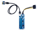 USB3.0 1x to16x Extender Riser PCI-E Express Card Adapter SATA 0.6m Power Cable