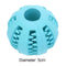 5cm Pet Toys Rubber Interactive Ball Dog Chew Tooth Cleaning(Lake Blue)